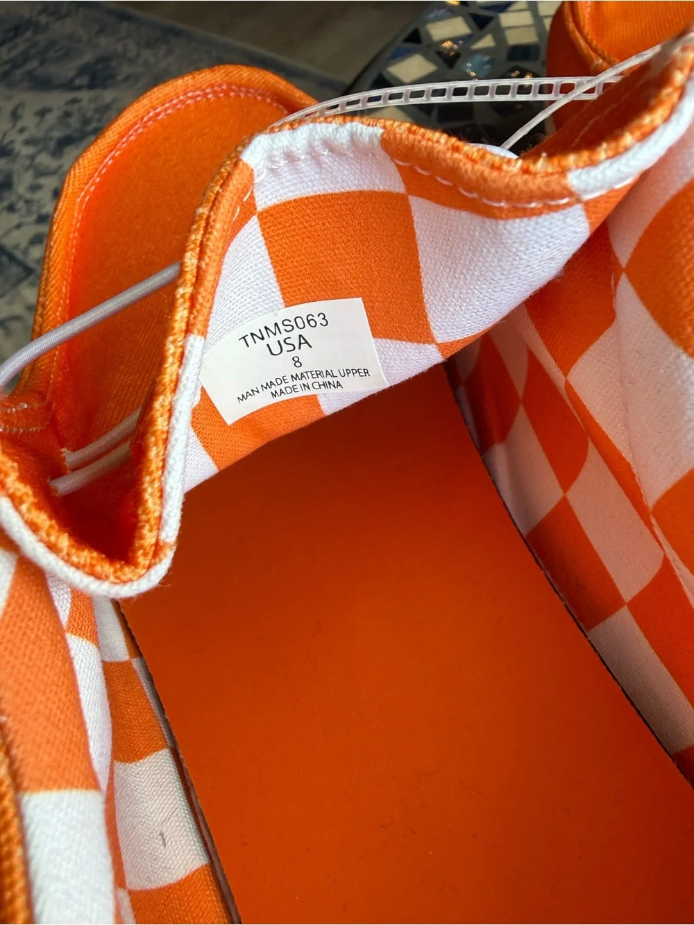 Tennessee Volunteers Men’s size 8 Canvas slip on Sneakers NWT
